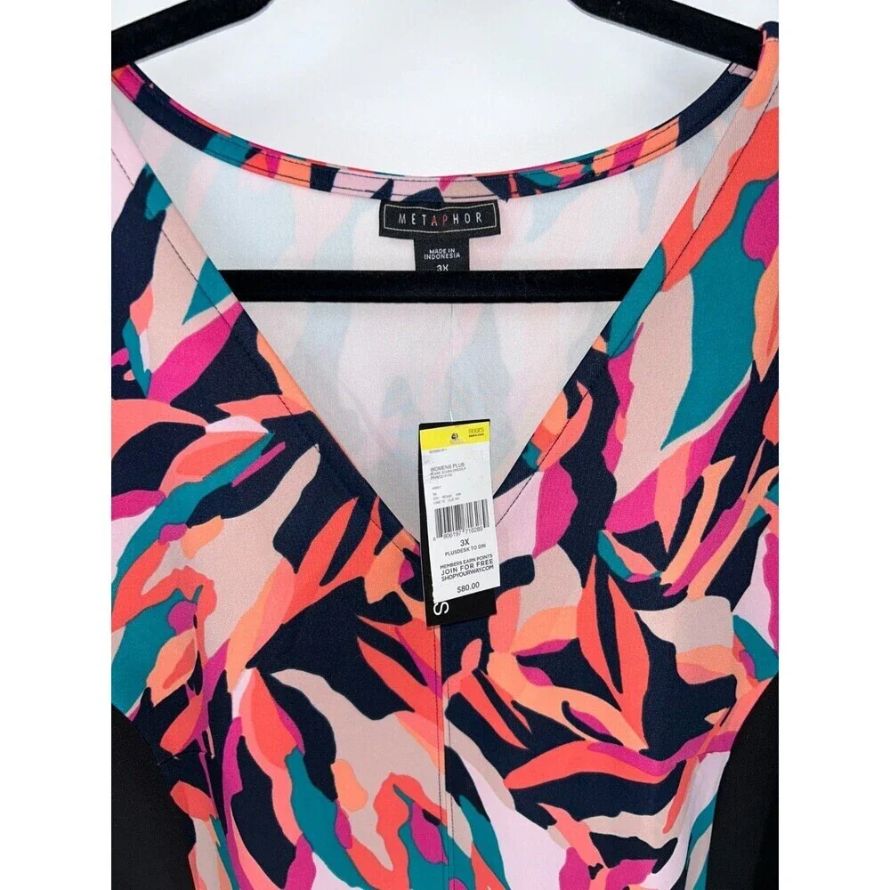 Women's Metaphor Flare Scuba Dress Size 3X - Picture 5 of 7